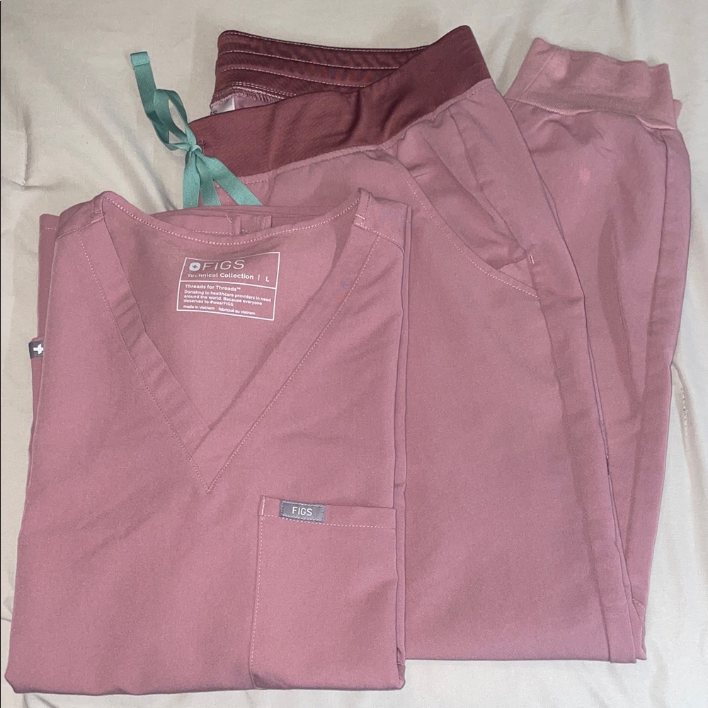 Figs Mauve Scrub Set